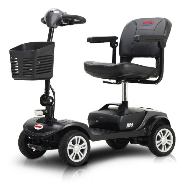 Metro Mobility M1 Portal 4-Wheel Mobility Scooter Silver Color View