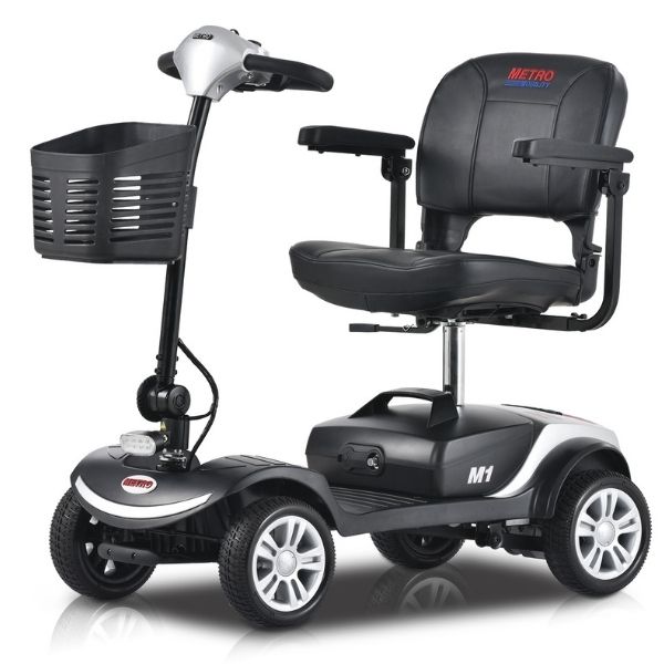 Metro Mobility M1 Portal 4-Wheel Mobility Scooter Silver View