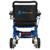 Image of Pathway Mobility Geo-Cruiser LX Folding Power Wheelchair Blue Back View