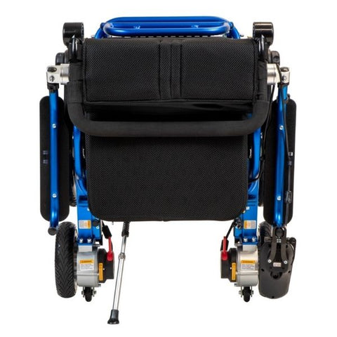Pathway Mobility Geo-Cruiser LX Folding Power Wheelchair Blue Folding View