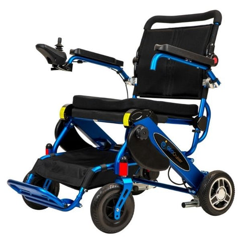 Pathway Mobility Geo-Cruiser LX Power Wheelchair Blue Left View