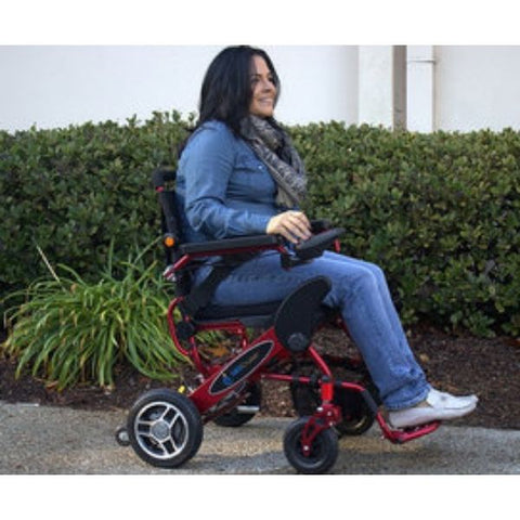 Pathway Mobility Geo-Cruiser LX Power Wheelchair Right Side with Passenger View