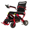 Image of Pathway Mobility Geo Cruiser DX Folding Power Wheelchair Red Left View