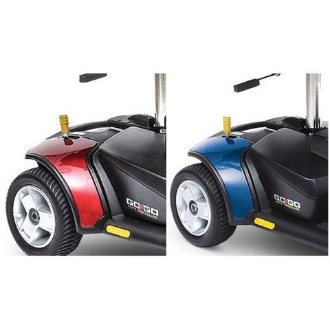 Pride Go-Go Elite Traveller 4 Wheel Scooter Rear Wheel View