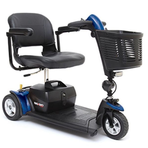 Pride Go-Go Sport 3 Wheel Travel Scooter Blue Color