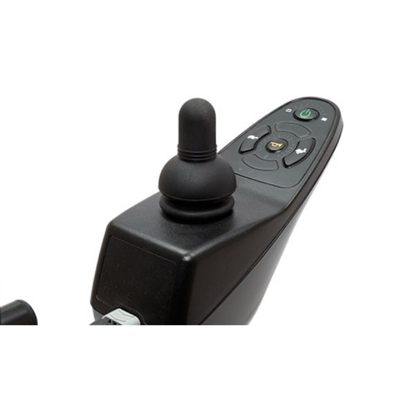 Pride Jazzy Elite 14 Front Wheel Drive Power Chair Joystick View