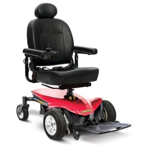 Pride Jazzy Elite ES Power Chair Red Front View