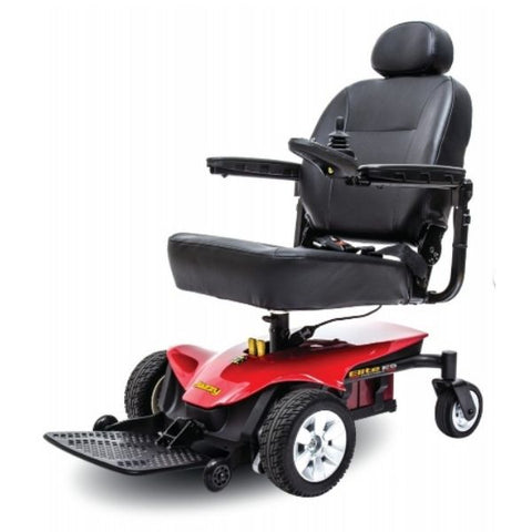 Pride Jazzy Elite ES Power Chair Red Left View