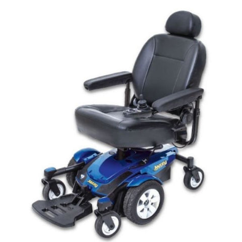 Pride Jazzy Select 6 Power Chair Blue Left View