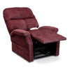 Image of Pride Mobility Essential Collection 3-Position Lift Chair Black Cherry Cloud 9 Tilted Back View