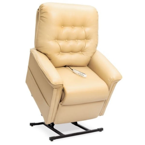 Pride Mobility Heritage Collection 3-Position Lift Chair LC-358 Buff Ultraleather Standing View
