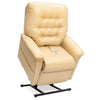 Image of Pride Mobility Heritage Collection 3-Position Lift Chair LC-358 Buff Ultraleather Standing View