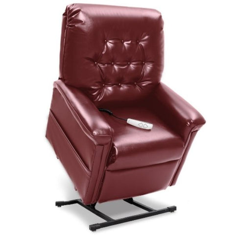 Pride Mobility Heritage Collection 3-Position Lift Chair LC-358 Burgundy Lexis Sta Kleen Standing View