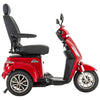 Image of Pride Baja Raptor 2 Mobility Scooter Candy Apple red Color Left Side View 