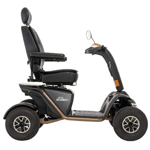 Pride Baja Wrangler 2 Heavy Duty Scooter Desert Sand Color Left Side View 