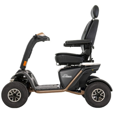 Pride Baja Wrangler 2 Heavy Duty Scooter Desert Sand Color Right Side View 