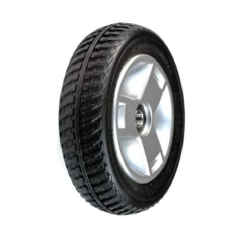Pride Go-Go Sport (S74) 4-Wheel Scooter Front Wheel Assembly (including Black Molded Tire)