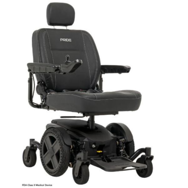 Pride Jazzy EVO 614HD Power Chair in Matte Black