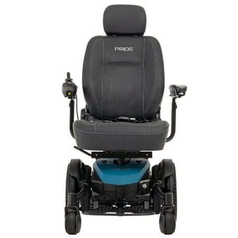 Pride Jazzy EVO 613 Power Wheelchair Iceberg Blue Front View