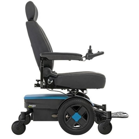 Pride Jazzy EVO 613 Power Wheelchair Iceberg Blue Side View