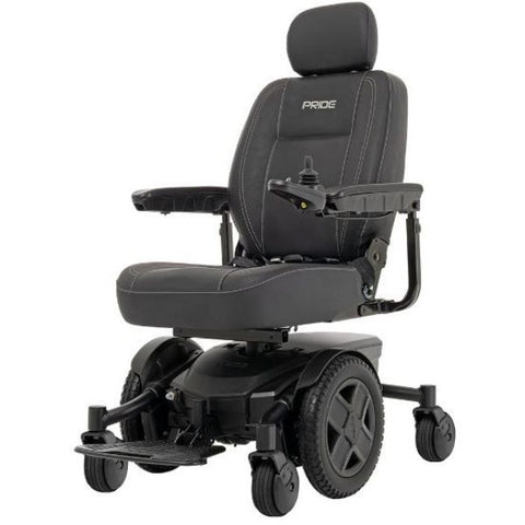 Pride Jazzy EVO 613 Power Wheelchair Matte Black Left View