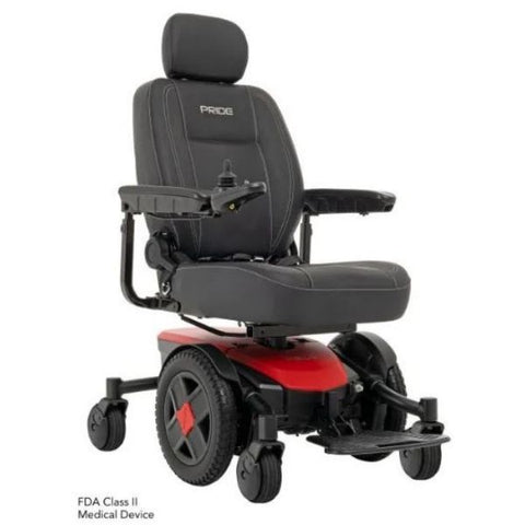 Pride Jazzy EVO 613 Power Wheelchair Red View