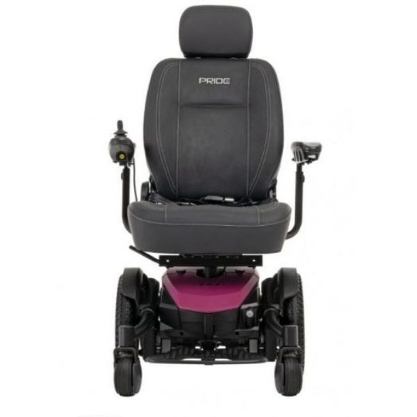 Pride Jazzy EVO 613 Power Wheelchair Sugar Plum Front View