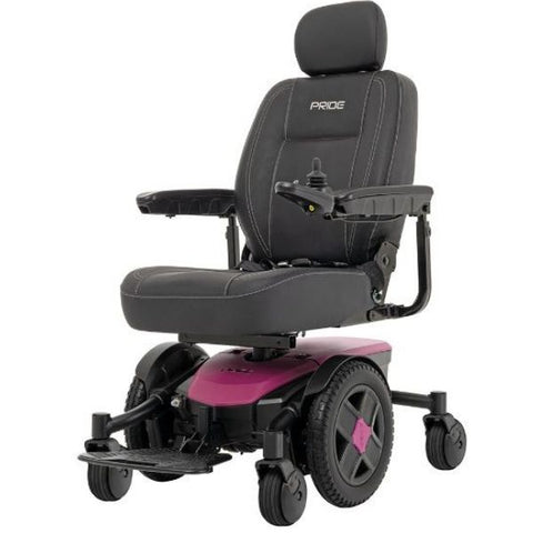 Pride Jazzy EVO 613 Power Wheelchair Sugar Plum Left View