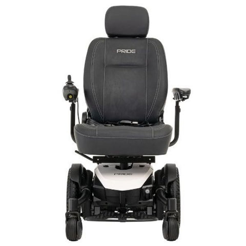 Pride Jazzy EVO 613 Power Wheelchair White Front View