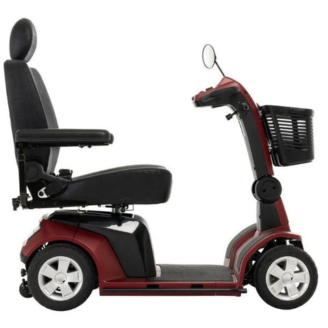 Pride Maxima Heavy Duty 4-Wheel Scooter Red Side View