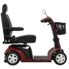 Image of Pride Maxima Heavy Duty 4-Wheel Scooter Red Side View