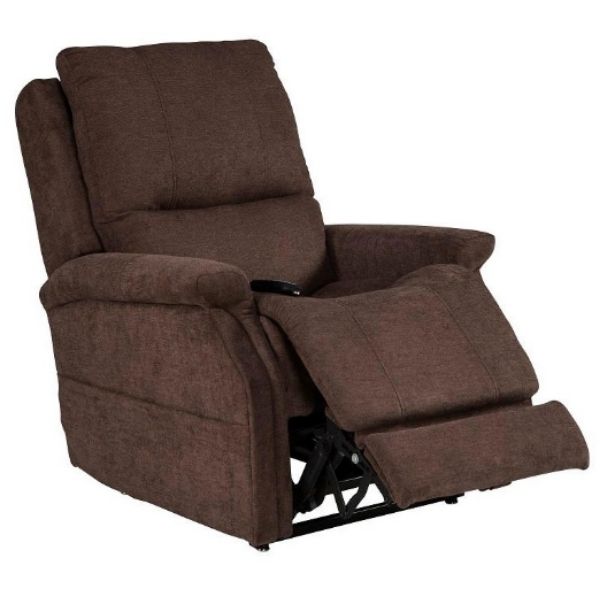 Pride Mobility Viva Lift Metro Infinite-Position Lift Chair PLR-925M Saville Brown Leg Rest View