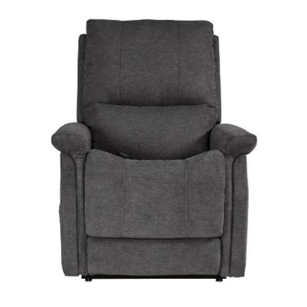 Pride Mobility Viva Lift Metro Infinite-Position Lift Chair PLR-925M Saville Grey Front Seat View