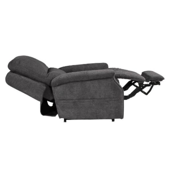 Pride Mobility Viva Lift Metro Infinite-Position Lift Chair PLR-925M Saville Grey Split Seam Back View
