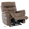 Image of Pride Mobility Viva Lift Ultra Infinite-Position Lift Chair PLR-4955 Capriccio Cappucino Color Leg Rest Lifted View 