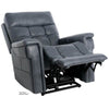 Image of Pride Mobility Viva Lift Ultra Infinite-Position Lift Chair PLR-4955 Capriccio Slate Color leg rest lift and head rest tilt view