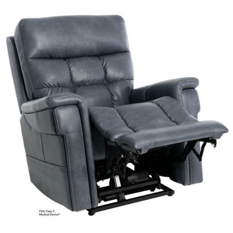 Pride Mobility Viva Lift Ultra Infinite-Position Lift Chair PLR-4955 Capriccio Slate Color leg restlift view