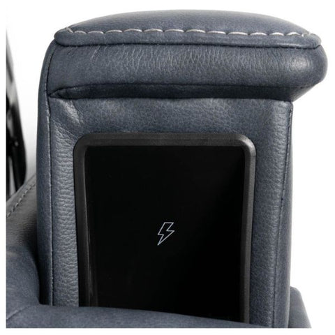 Pride Mobility Viva Lift Ultra Infinite-Position Lift Chair PLR-4955 Capriccio Slate Color Celphone holder view