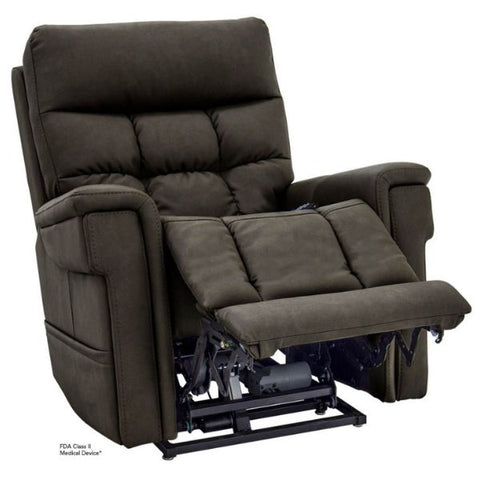 Pride Mobility Viva Lift Ultra Infinite-Position Lift Chair PLR-4955 Capriccio Smoke Color Leg Rest Lift View 