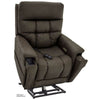 Image of Pride Mobility Viva Lift Ultra Infinite-Position Lift Chair PLR-4955 Capriccio Smoke Color Lifted View 