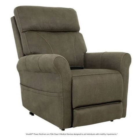 Pride Mobility Viva Lift Urbana Infinite-Position Lift Chair PLR-965 Stonewash Mossy Front View