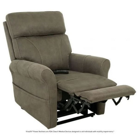 Pride Mobility Viva Lift Urbana Infinite-Position Lift Chair PLR-965 Stonewash Mossy Leg rest View