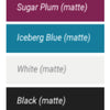 Image of Pride Mobility iGo Folding Mobility Scooter Color Options Chart