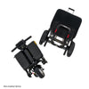 Image of Pride Mobility iGo Folding Mobility Scooter Black Color Disassembled Front & Back Pieces
