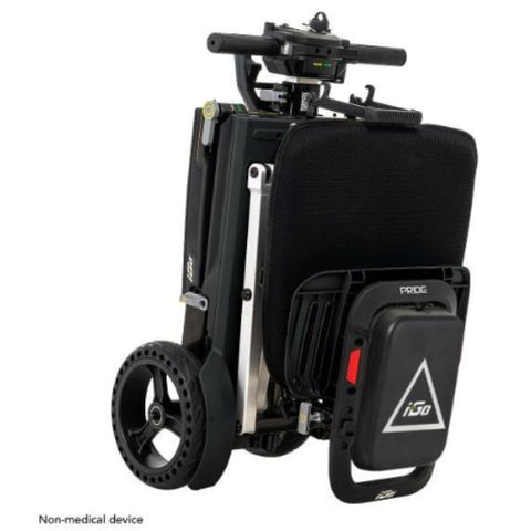 Pride Mobility iGo Folding Mobility Scooter  Black Color Folded Up