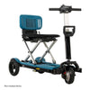 Image of Pride Mobility iGo Folding Mobility Scooter Robins Egg Blue Color Front Right View