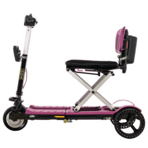 Pride Mobility iGo Folding Mobility Scooter Pink Color Left View