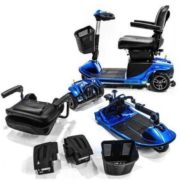 Pride Revo 2.0 3 Wheel Scooter S66 Disassemble and Assemble View