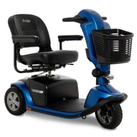 Pride Victory 10.2 Mid-Size Bariatric 3-Wheel Scooter SC6102 Blue Front View