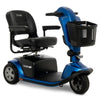 Image of Pride Victory 10.2 Mid-Size Bariatric 3-Wheel Scooter SC6102 Blue Front View